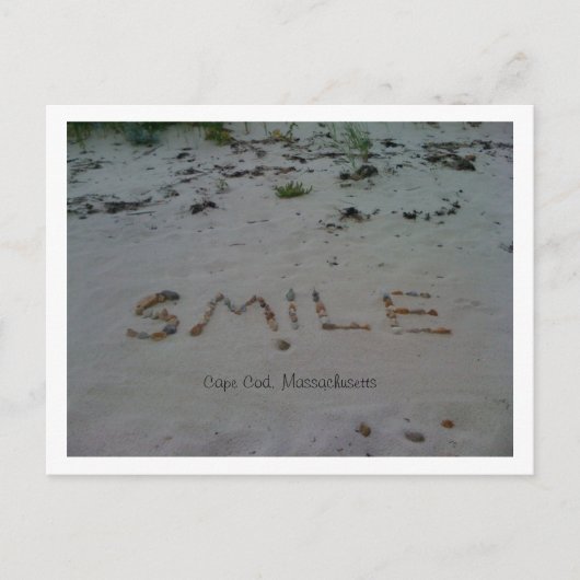 Smile Cape Cod Beach Postkarte (Vorderseite)
