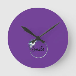 Smile Cara Runde Wanduhr