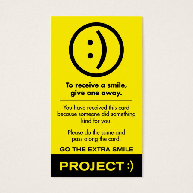 Smile Cards (Vorderseite)