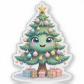 Smile Christmas Delight Aufkleber (Vorderseite)