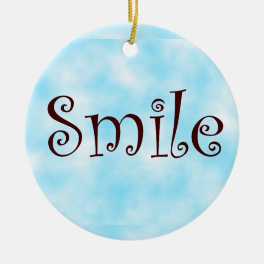 Smile-Circle-Ornament Keramikornament (Vorne)