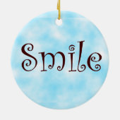 Smile-Circle-Ornament Keramikornament (Hinten)