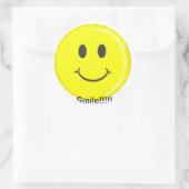 Smile Circle Sticker (Tasche)
