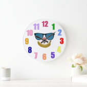 Smile Clock Große Wanduhr (Zuhause)