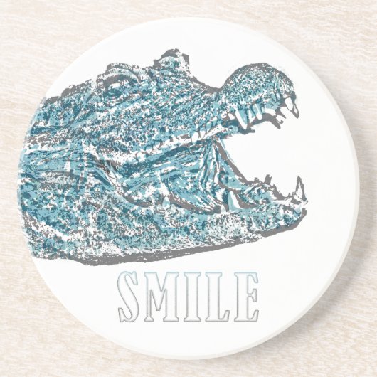 Smile Crocodile Getränkeuntersetzer (Vorne)