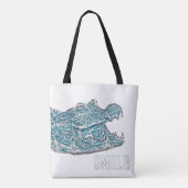 Smile Crocodile Tasche (Rückseite)