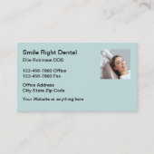 Smile Dentist Office Termin Visitenkarten Visitenkarte (Vorderseite)