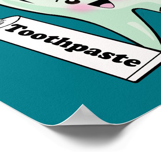 Smile Dentist Office Tooth Art Poster (Ecke)