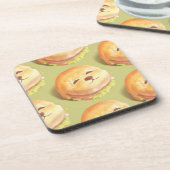 Smile Dog Burger Getränkeuntersetzer (Linke Seite)