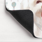 Smile Dog hören Musik mit Headphone Mousepad (Ecke)