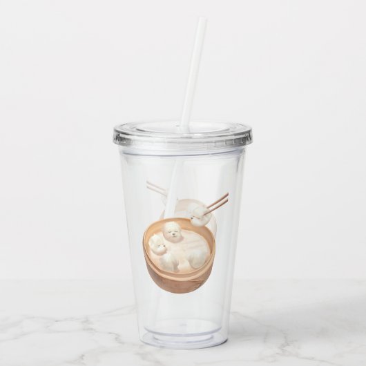 Smile Dog - Xiao Long Bao Delight Acryltrinkbecher (Rückseite)