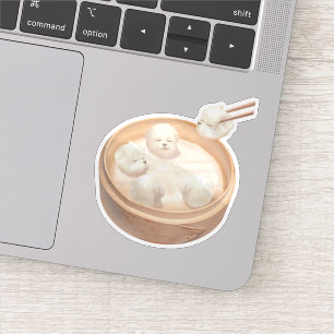 Smile Dog - Xiao Long Bao Delight Aufkleber