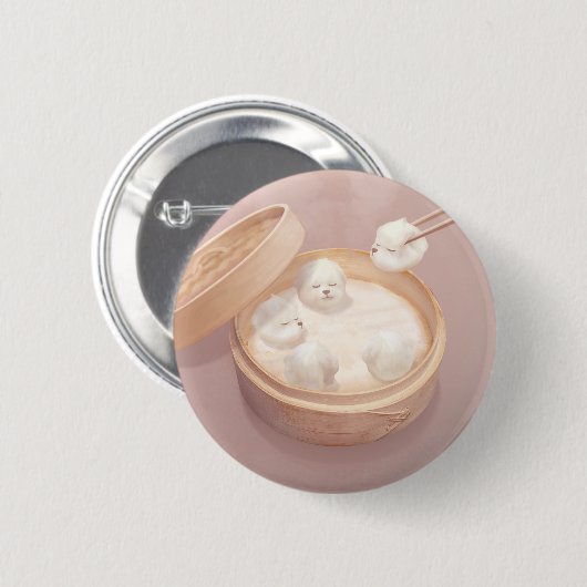 Smile Dog - Xiao Long Bao Delight Button (Vorne & Hinten)
