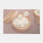 Smile Dog - Xiao Long Bao Delight Fußmatte (Vorderseite)