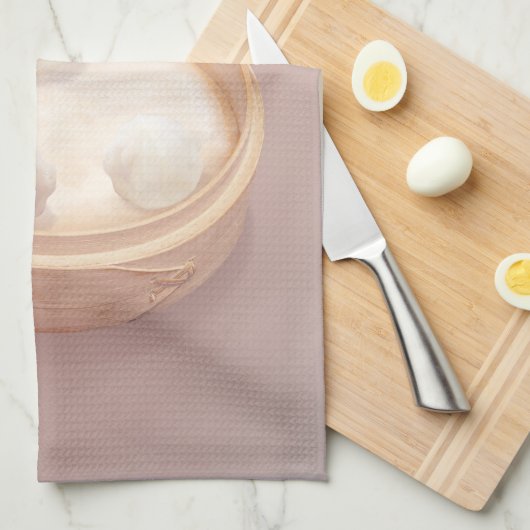 Smile Dog - Xiao Long Bao Delight Geschirrtuch (Viertel Falte)