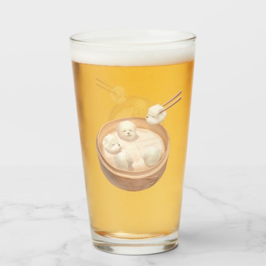 Smile Dog - Xiao Long Bao Delight Glas (Vorne (Gefüllt))