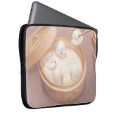 Smile Dog - Xiao Long Bao Delight Laptopschutzhülle (Vorne Rechts)