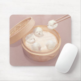 Smile Dog - Xiao Long Bao Delight Mousepad