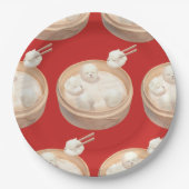 Smile Dog - Xiao Long Bao Delight Pappteller (Vorderseite)