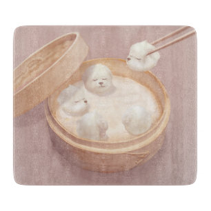 Smile Dog - Xiao Long Bao Delight Schneidebrett