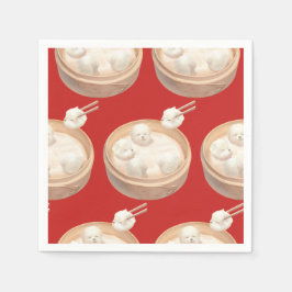Smile Dog - Xiao Long Bao Delight Serviette