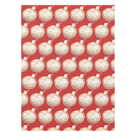 Smile Dog - Xiao Long Bao Delight Tischdecke (Vorderseite)