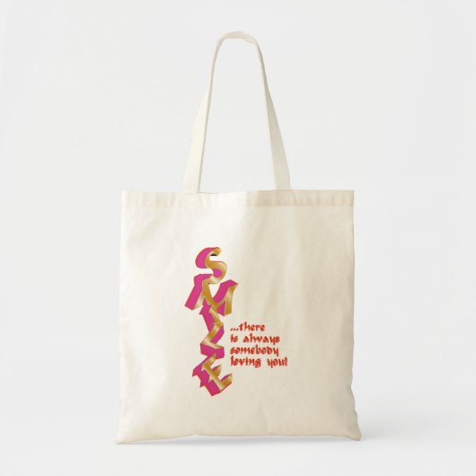 SMILE - Druckbeutel Tragetasche (Vorne)