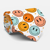 Smile Emoji Pattern Krawatte (Gerollt)
