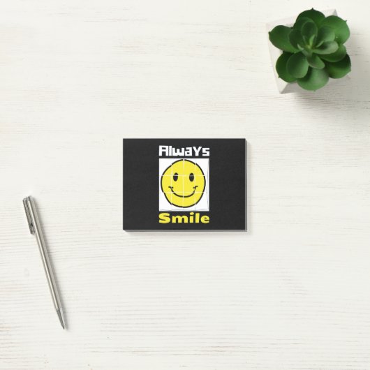 Smile emoji post-it klebezettel (Büro)