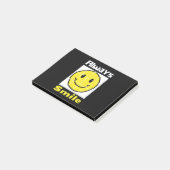 Smile emoji post-it klebezettel (angewinkelt)