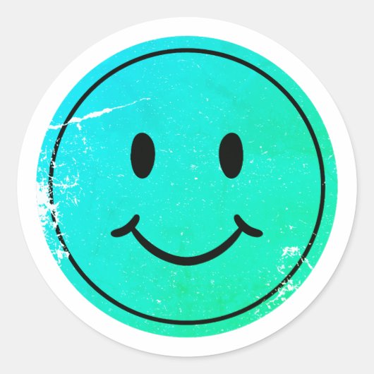 Smile Emoji Sticker (Vorderseite)