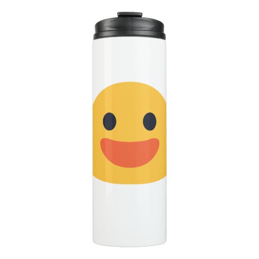 Smile Emoji Thermosbecher (Vorderseite)