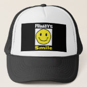 Smile emoji truckerkappe (Vorderseite)