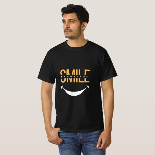 Smile Everytime – Spread Positive Vibes Anywhere T-Shirt (Vorne ganz)
