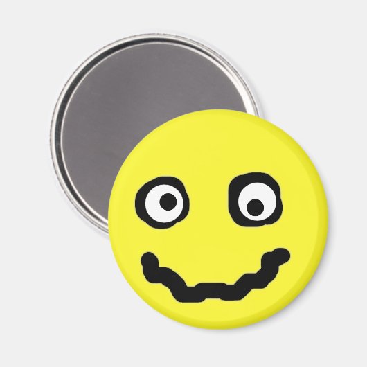 Smile Face Art Modern Funny Magnet (Vorderseite/Rückseite)