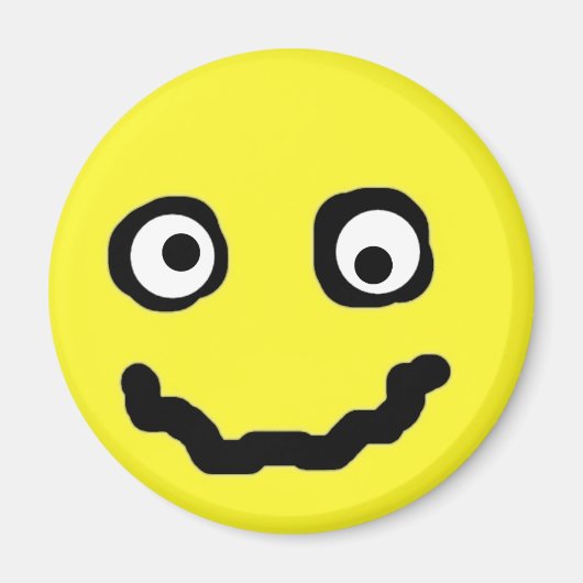 Smile Face Art Modern Funny Magnet (Vorne)
