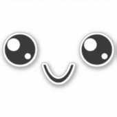 Smile Face Aufkleber (Vorderseite)