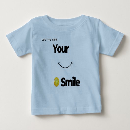 Smile Face Baby T - Shirt - Niedliches Positive T- (Vorderseite)