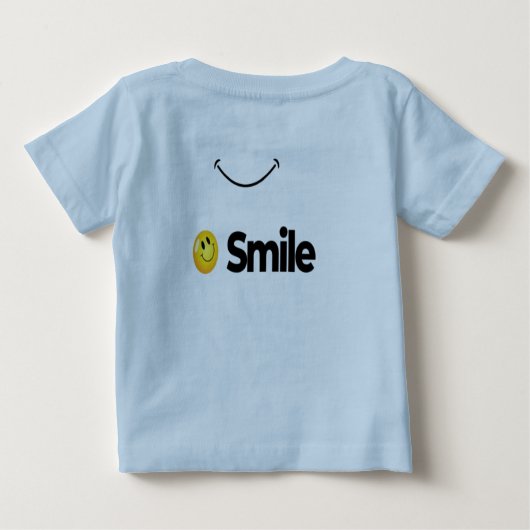 Smile Face Baby T - Shirt - Niedliches Positive T- (Rückseite)