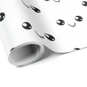Smile Face Geschenkpapier (Rolleneckpunkt)