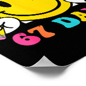 Smile Face I Survived 67 Days Of School  Poster (Ecke)