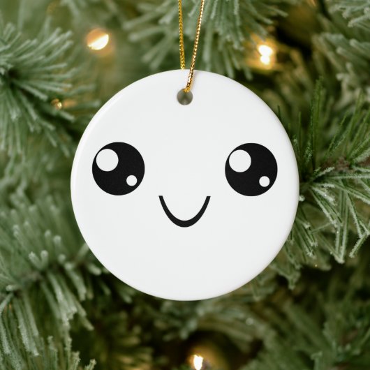 Smile Face Keramik Ornament (Baum)