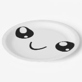Smile Face Pappteller (Schrägansicht)