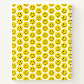 Smile Face Pattern Name Künstler Sketchbook Spaß Notizblock (Rückseite)