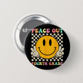 Smile Face Peace Out 4. Klasse CL 2023 Button (Vorne & Hinten)