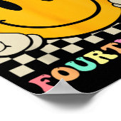 Smile Face Peace Out 4. Klasse CL 2023 Poster (Ecke)
