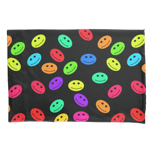 Smile Face Pillow Case Kissenbezug (Vorderseite-Links)