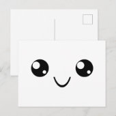 Smile Face Postkarte (Vorne/Hinten)