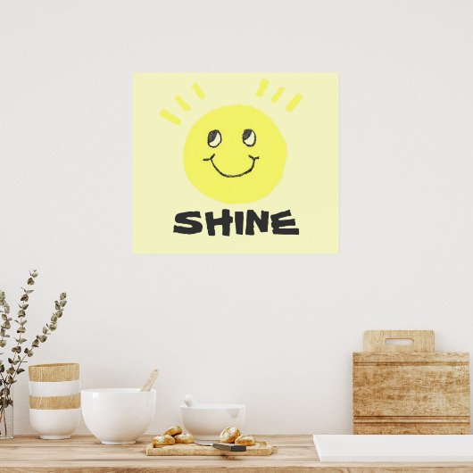 Smile Face Shine Poster (Küche)