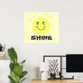 Smile Face Shine Poster (Heimbüro)